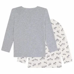 Enfant Petit Bateau Lot 2 T-shirts Zèbres |