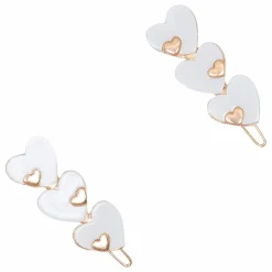 Enfant Tartine et Chocolat Lot de 2 Barettes Cœurs |