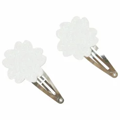 Sale Tartine et Chocolat Lot de 2 Barettes Hibiscus Paillettes | Ecru