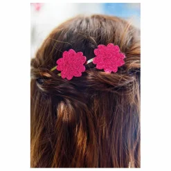 Tartine et Chocolat Lot de 2 Barettes Hibiscus Paillettes | Rose New