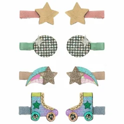 Mimi & Lula Lot de 8 Barrettes Disco Diva | Doré Clearance