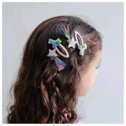 Discount Mimi & Lula Lot de 4 Barrettes Rollerskate | Doré