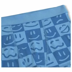 Molo Lot de 2 Caleçons Justin Damier Coton Bio | Bleu Outlet