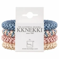 Femme Bon Dep Accessoires De Mode|Accessoires Cheveux|Lot de 4 Chouchous Kknekki 5 |