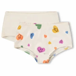 Enfant Molo Nuit, Sous-Vêtements|Nuit, Sous-Vêtements|Lot de 2 Culottes Jemma Cœurs Coton Bio |