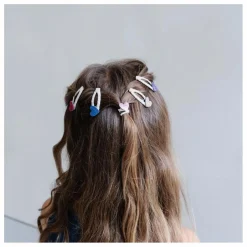Online Mimi & Lula Lot de 5 Mini Barrettes Jazzy Heart | Rose