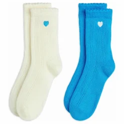 Enfant Mini Rodini Nuit, Sous-Vêtements|Nuit, Sous-Vêtements|Lot de 2 Paires de Chaussettes Pointelle Coton Bio |
