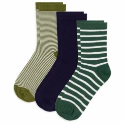 Enfant Petit Bateau Lot de 3 Paires de Chaussettes Rayées |