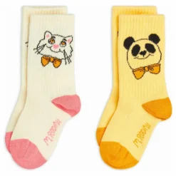 Enfant Mini Rodini Lot de 2 Paires de Chaussettes Panda Coton Bio |