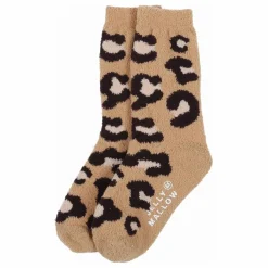 Best Jelly Mallow Lot de 2 Paires de Chaussettes Leopard Tarry | Beige