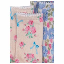 Online Konges Sløjd Lot de 2 Paires de Chaussettes Fleuries | Rose
