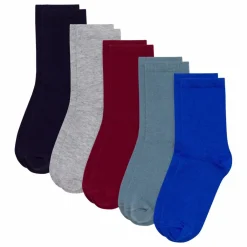 Clearance Petit Bateau Lot de 5 Paires de Chaussettes Unies | Bleu