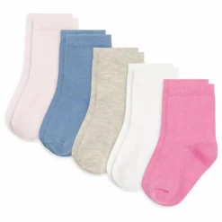 Petit Bateau Lot de 5 Paires de Chaussettes Unies Bébé | Rose Outlet