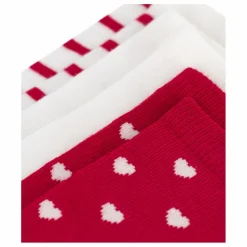 Enfant Petit Bateau Lot de 3 Paires de Chaussettes Cœurs |