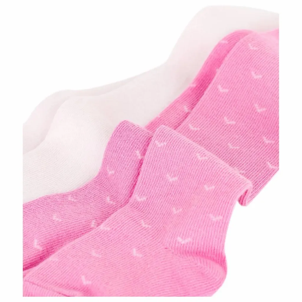 Hot Petit Bateau Lot de 2 Paires de Chaussettes Hautes | Rose