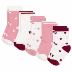 Enfant Petit Bateau Lot de 5 Paires de Chaussettes Cœurs Bébé |