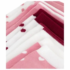Enfant Petit Bateau Nuit, Sous-Vêtements|Nuit, Sous-Vêtements|Lot de 5 Paires de Chaussettes Cœurs |