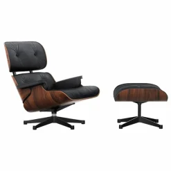 Vitra Lounge chair & Ottoman - Charles & Ray Eames Palissandre Outlet