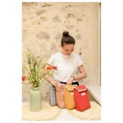 Clearance Adorna Lunch bag isotherme en lin | Terracotta
