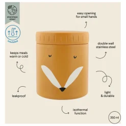Enfant Trixie Vaisselle Enfant|Lunch box isotherme 350 ml Mr Fox |