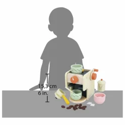 Outlet Janod Machine à café - Mamie Soleil Multicolore