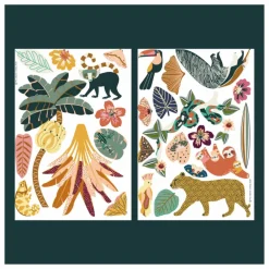 Discount Ma Cabane à rêves Magnets Animaux Jungle Multicolore