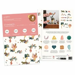 Discount Ma Cabane à rêves Magnets Animaux Jungle Multicolore