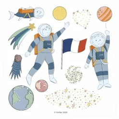 Ferflex Magnets Espace - Set de 48 Multicolore Sale