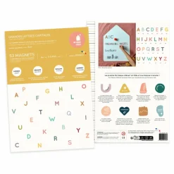 Ma Cabane à rêves Magnets Grandes Lettres Capitales Multicolore Outlet