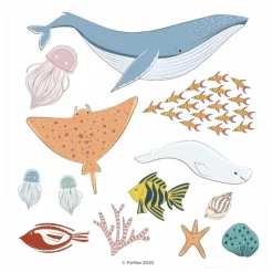 Ferflex Jeux Éducatifs|Magnets Océan - Set de 51