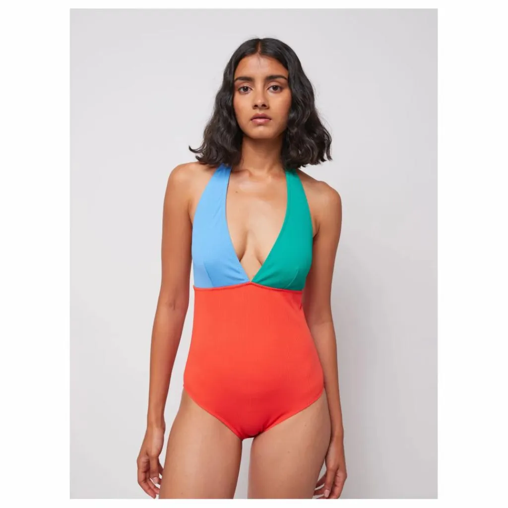 Femme Bobo Choses Maillots De Bain|Maillot 1 Pièce Color Block Col V - Collection Femme |