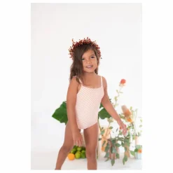 Ina Swim Maillot 1 Pièce Mara Rayé | Corail Outlet