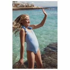Lison Paris Maillot de Bain 1 Pièce Anti-UV Fibres Recyclées | Bleu ciel Hot