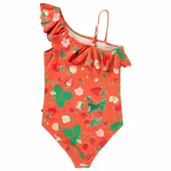 Molo Maillot de Bain Net Fraise Fibres Recyclées | Rouge