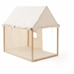 Kid's Concept Maison en toile de coton et bois | Blanc cassé Discount