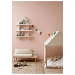 Kid's Concept Maison en toile de coton et bois | Blanc cassé Discount
