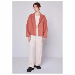 Femme American Vintage Manteaux, Parkas|Manteau Court Boule Dadoulove Laine |