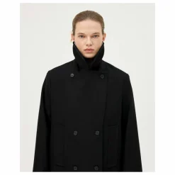 Outlet Noyoco Manteau Dundee Laine et Cachemire Recyclé | Bleu nuit