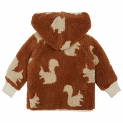 Sale Emile et Ida Manteau Façon Sherpa Ecureuils Bébé | Marron