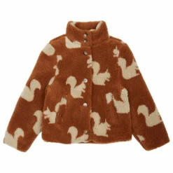 Emile et Ida Manteau Façon Sherpa Ecureuils | Marron Best