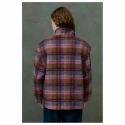 Louise Misha Manteau Kristina Carreaux Laine - Collection Femme | Rose Sale