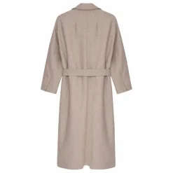 the new society Manteau Kristine Laine Recyclée | Sable Best