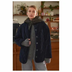 Femme Marlot Paris Manteaux, Parkas|Manteau Matelassé Louisa Velours - Collection Femme |