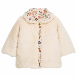Louise Misha Manteau Réversible Façon Fourrure Dalila Coton Bio | Crème New