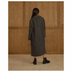 Rylee + Cru Manteau Vichy | Noir Outlet