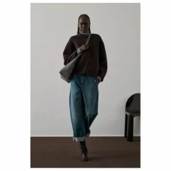 Hot Soeur Manteau Windsor Laine | Aubergine