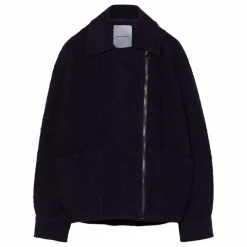 Femme Pomandère Manteau Zippé Laine |