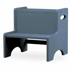 Nofred Marche-pied en bois | Bleu New