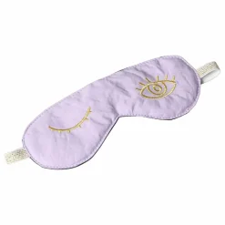 Femme La cerise sur le gâteau Masque de nuit en coton bio Eyes | Lilas