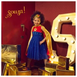 Souza Masque Super-héroïne Doré Discount